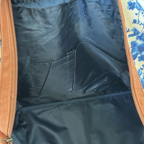 Target Large Floral Canvas Travel Overnight Duffle Bag Grannycore Cottagecore - Picture 7 of 9